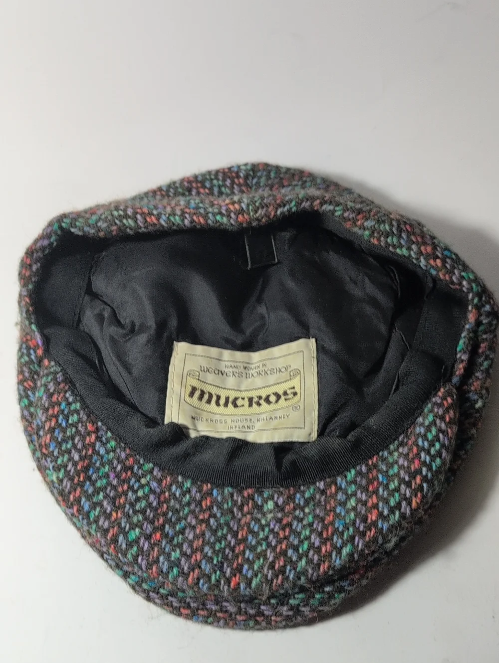 Classic Multicolor Wool Newsboy Cap - Men
